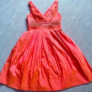 Orange Adrianna Papell cocktail dress